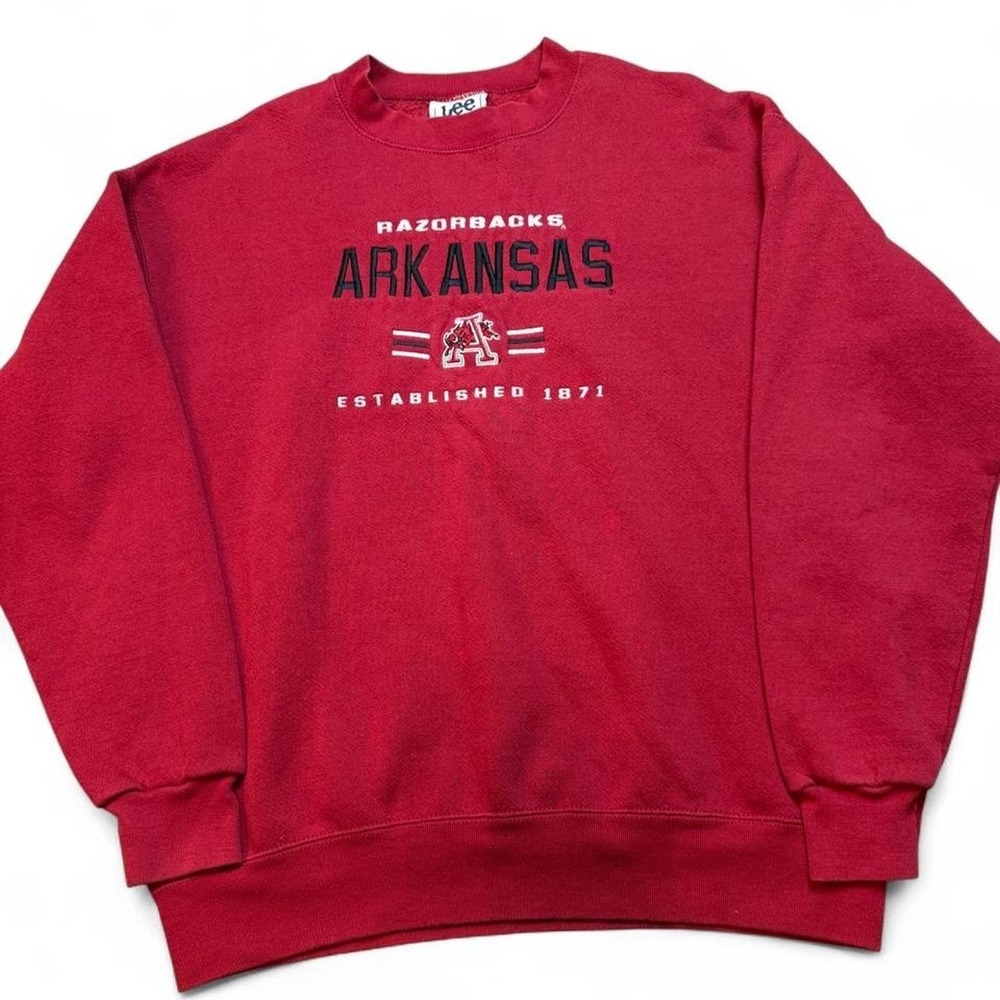 Vintage Arkansas Razorbacks Lee sport crewneck sweatshirt size large